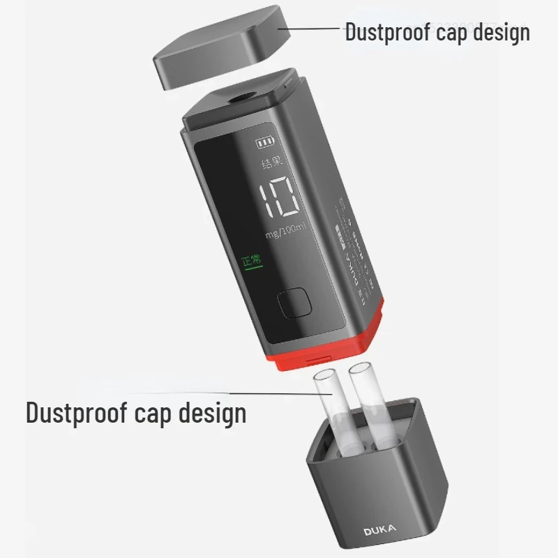 (image for) DUKA Portable Alcohol Tester Non-contact Breath Analyzer LCD Digital Display Rechargeable High-precision Alcohol Tester Tool